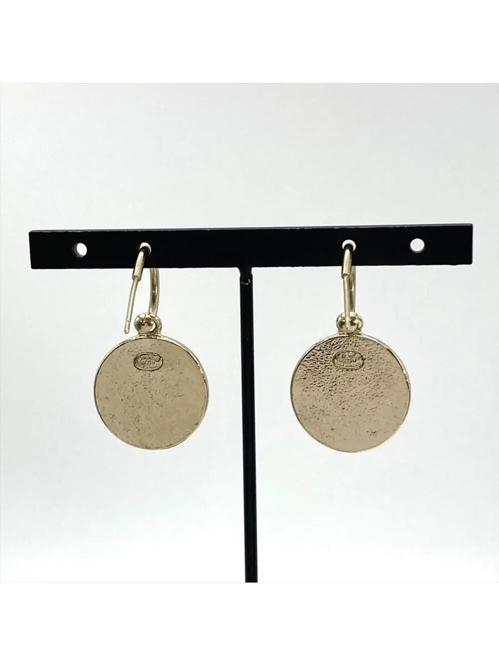 Chanel Cc Logo Circle Earrings Sterling #327627C50B